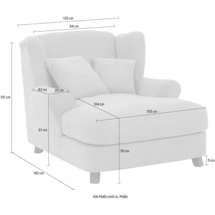 OASIS čalouněné XXL křeslo taupé