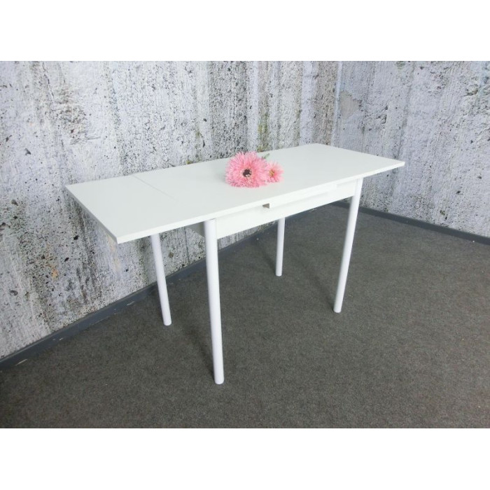 Esstisch klappbar Buche weiß 135 cm