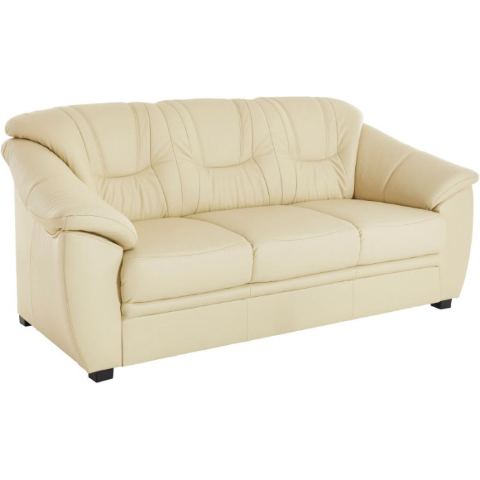 SAVONA Dreisitziges Ledersofa beige