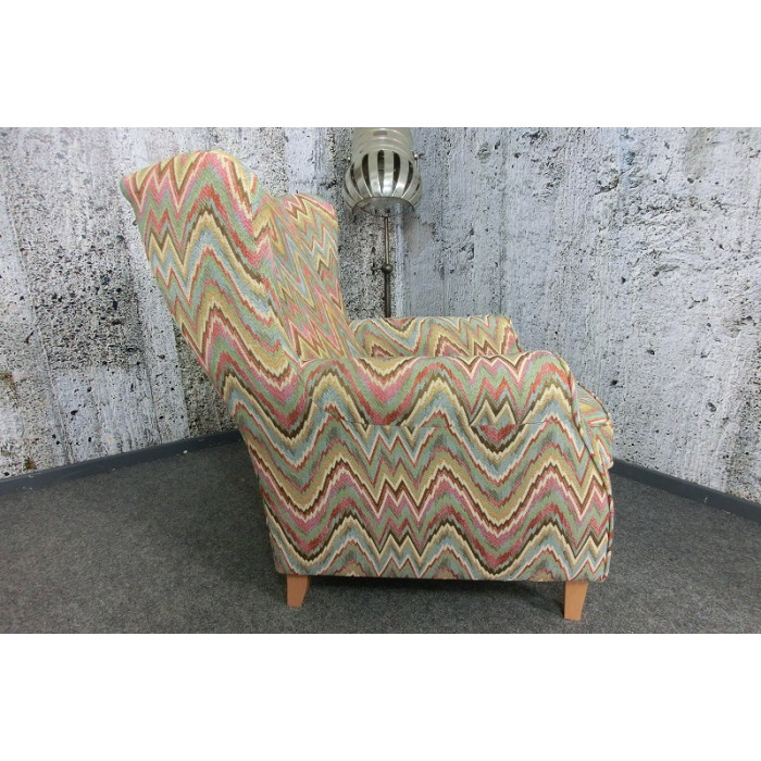 LORRIS Sessel mit Ohren abstrakt creme Max Winzer