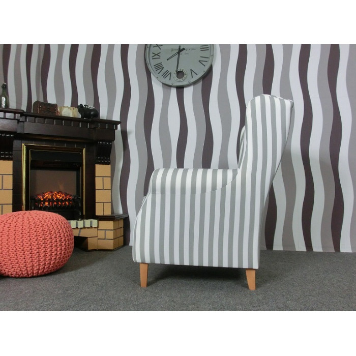 LORRIS gestreifter Sessel Max Winzer