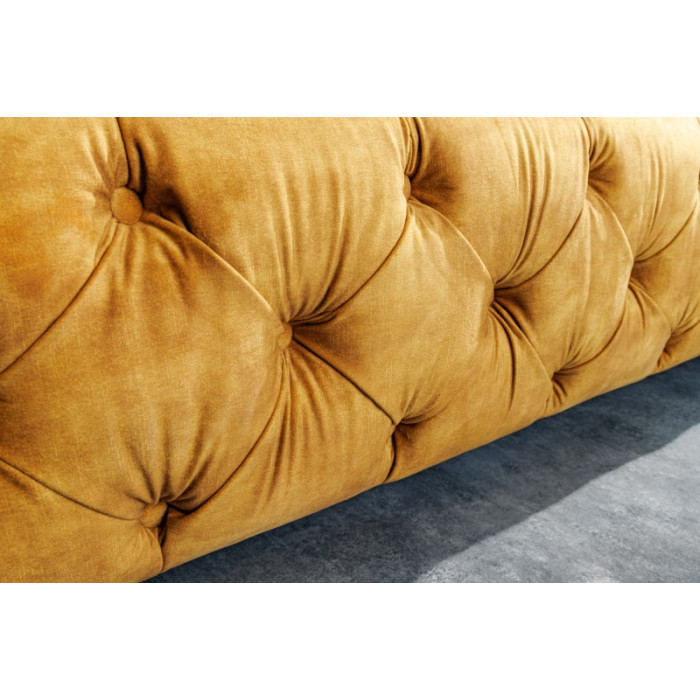 PARIS Samtbett senfgelb 180x200 cm