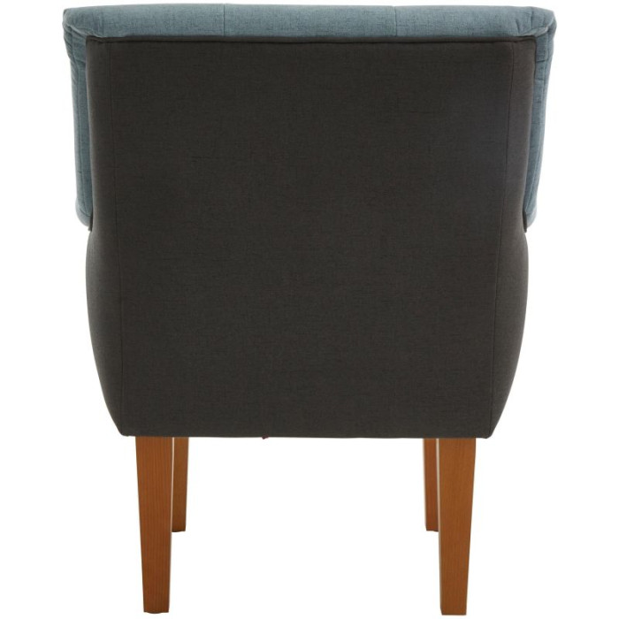 Polstersessel WILLIAM aqua/anthrazit