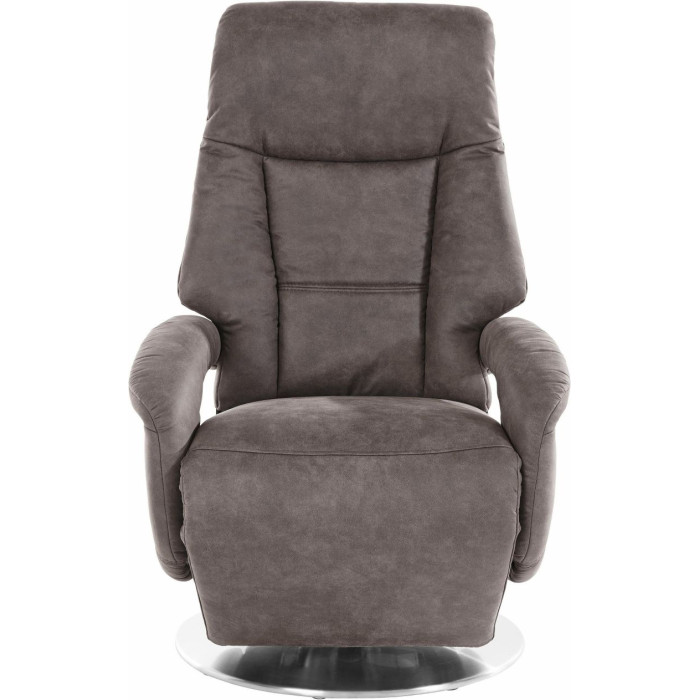 (2xM) ENJOY elektrické relaxační křeslo mikrovlákno cognac