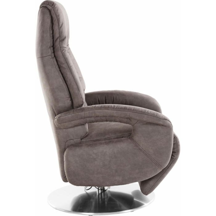 ENJOY elektrischer Relaxsessel mit 2 Motoren Mikrofaser cognac