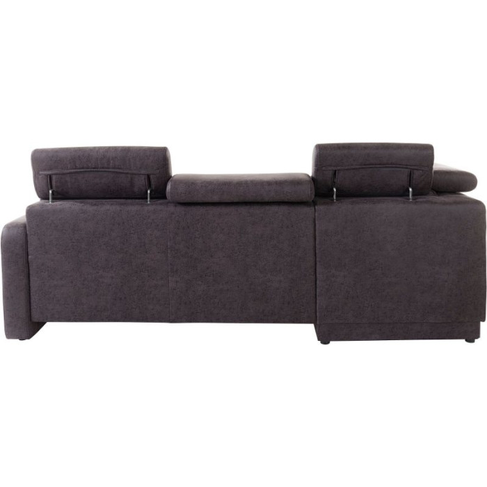 BOLOGNA Ecksofa-Set Mikrofaser anthrazit - linke Seite