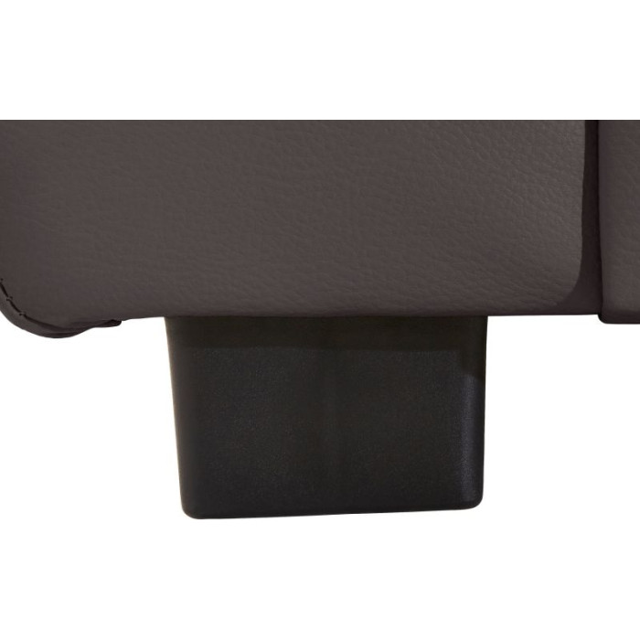 SAVONA Dreisitzer-Sofa aus Leder, mokka