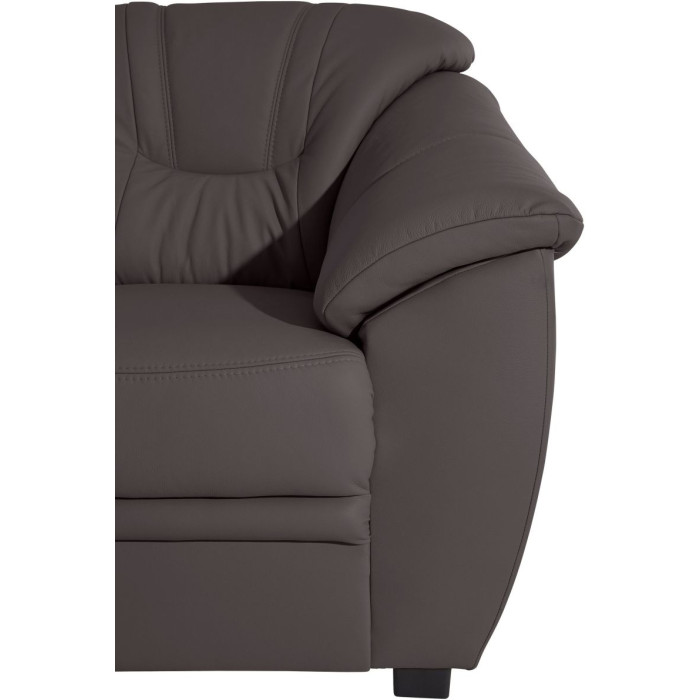 SAVONA Dreisitzer-Sofa aus Leder, mokka