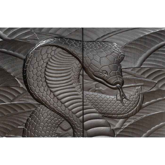 SNAKE schwarz Mangoholz Kommode 120 cm