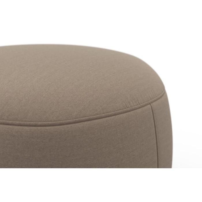 CADABRA gepolsterter runder Hocker taupe