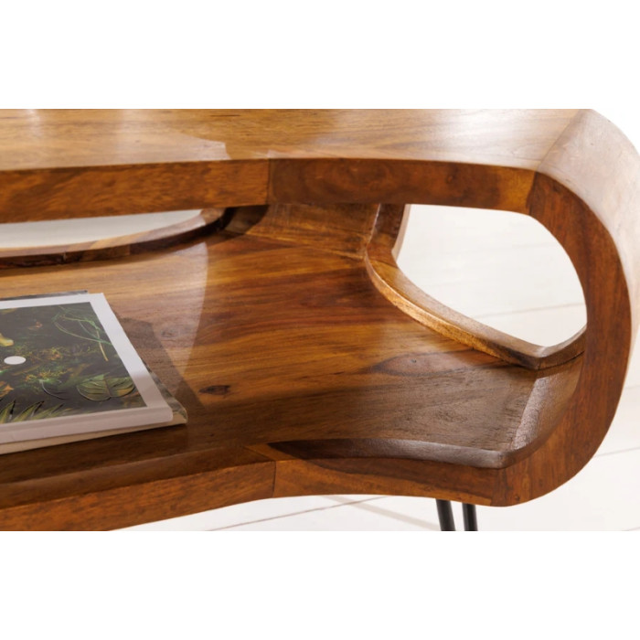 Konferenční stůl ORGANIC LIVING 100 cm, dřevo sheesham