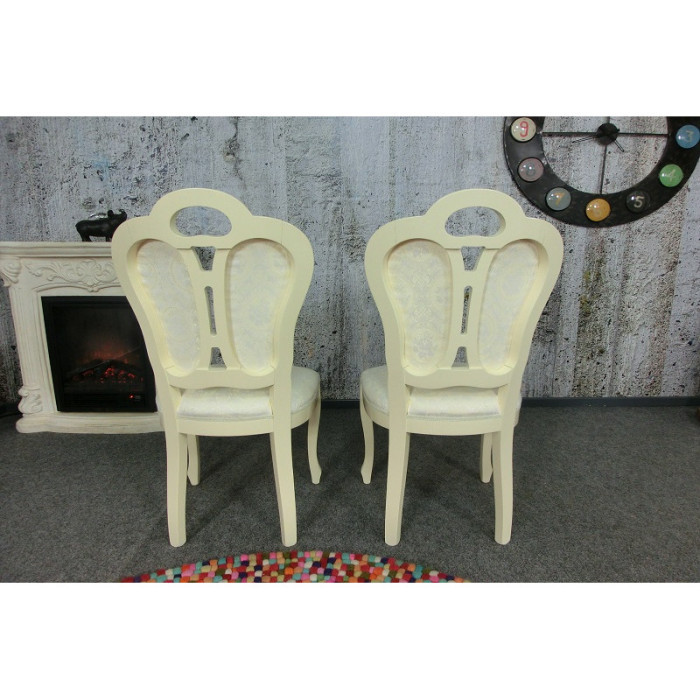 Wandteppich II. CREME Schlossstühle, 2er-Set