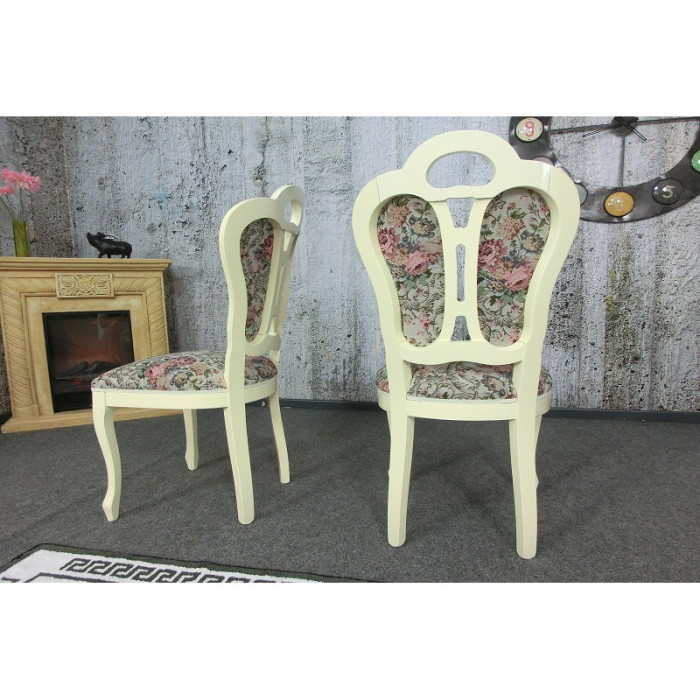 GOBELIN Schloss-Stühle in Creme, Set 2 Stück