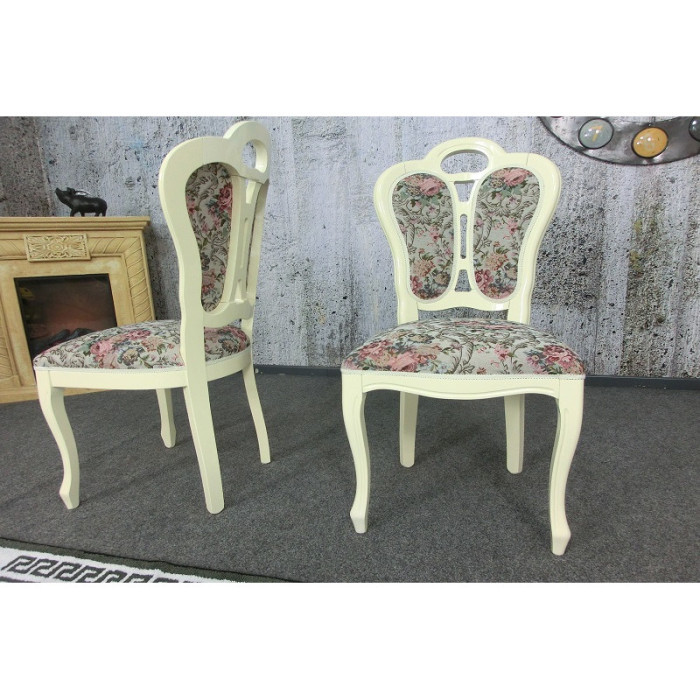 GOBELIN Schloss-Stühle in Creme, Set 2 Stück