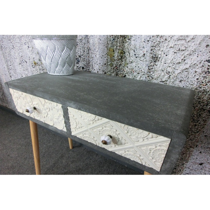 CEMENTO design-Kommode im Retro-Stil