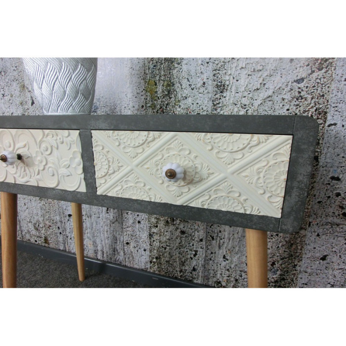 CEMENTO design-Kommode im Retro-Stil