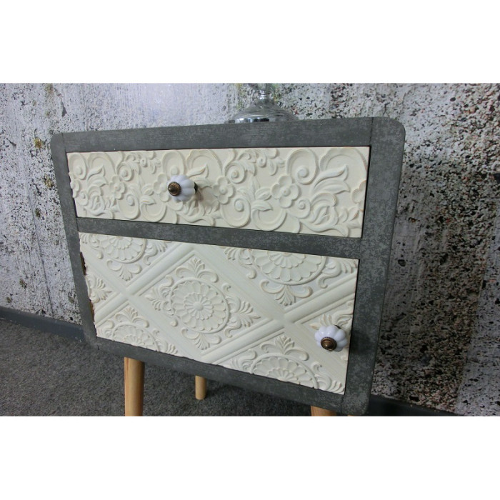CEMENTO design-Kommode im Retro-Stil