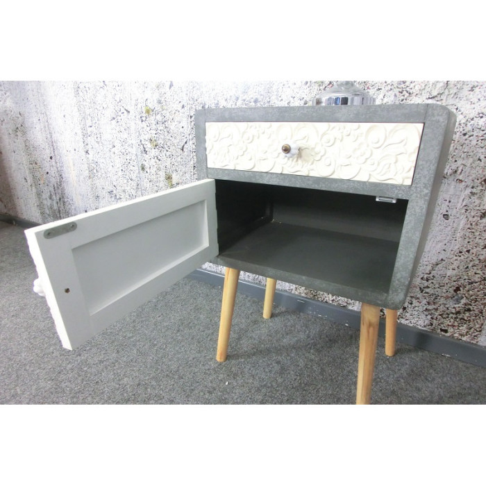 CEMENTO design-Kommode im Retro-Stil