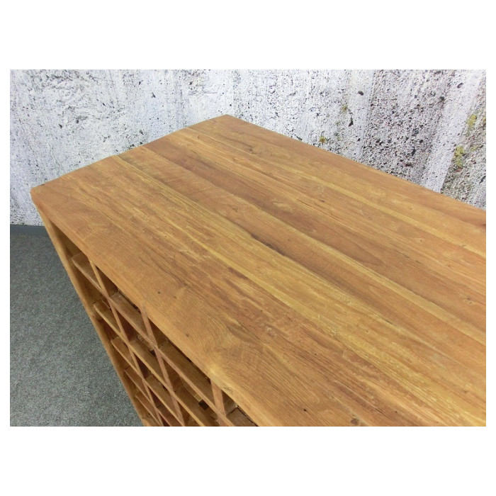 TENAGA massiver Weinschrank/Schubladenschrank