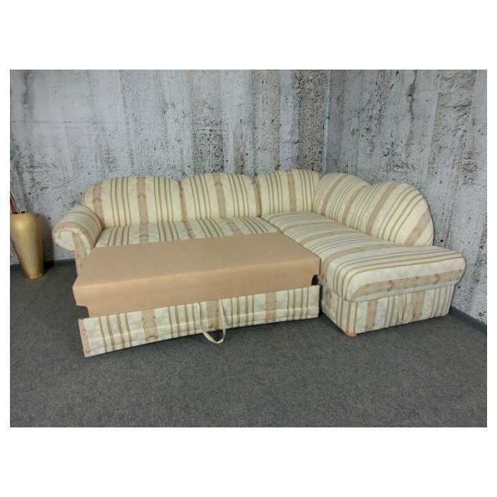 CHIARA Eckschlafsofa mit Stauraum rechts
