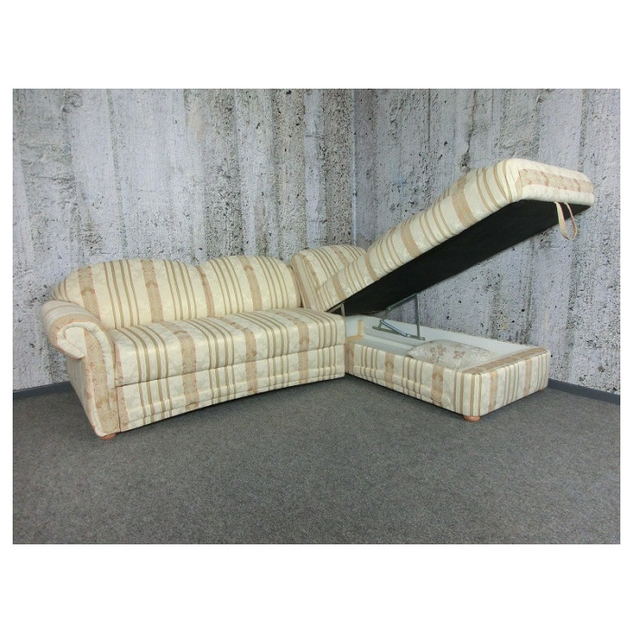 CHIARA Eckschlafsofa mit Stauraum rechts