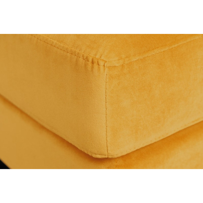 COZY VELVET Hocker Samt senfgelb