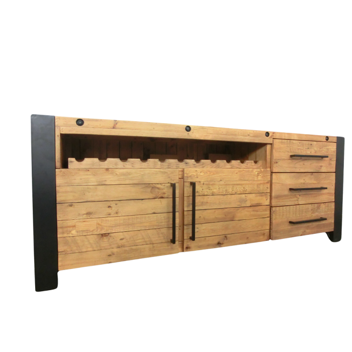 THOR Kommode/Kommode Kiefer massiv 193cm