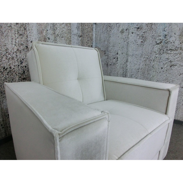 Gepolstertes Sofa Sessel beige