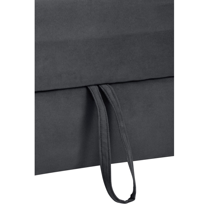 PALMERA rozkládací sedací souprava ve tvaru U mikrovlákno šedá