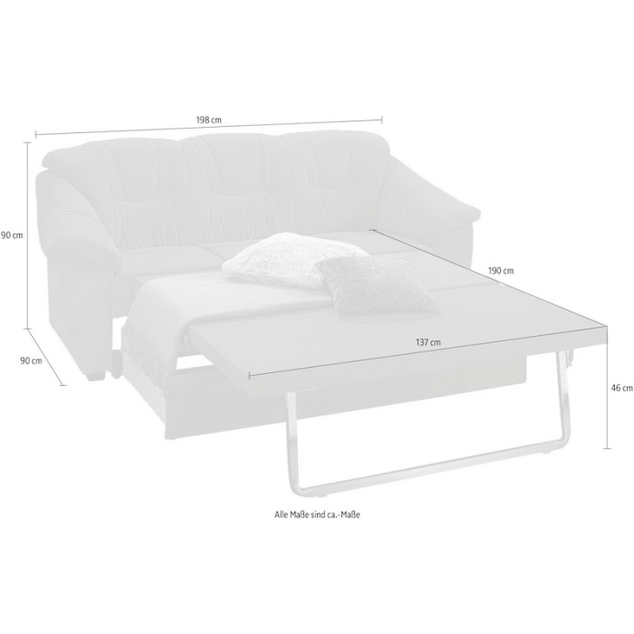 SAVONA trojmístná rozkládací pohovka karmínová