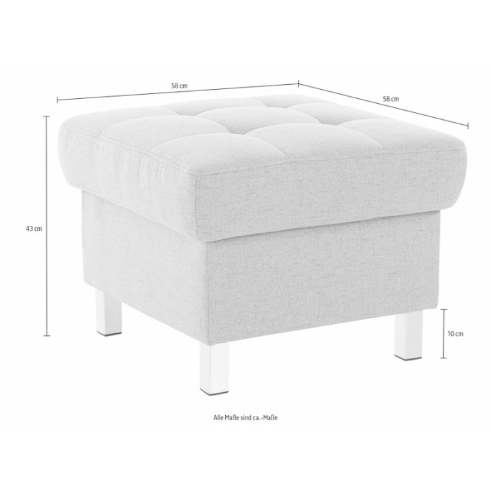 PICASSO gepolsterter Hocker mit Stauraum rosa