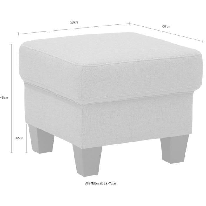 ARNGAST gepolsterter Hocker Mikrofaser braun