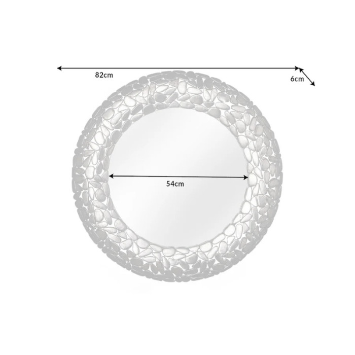 STONE MOSAIC Design Spiegel 82 cm