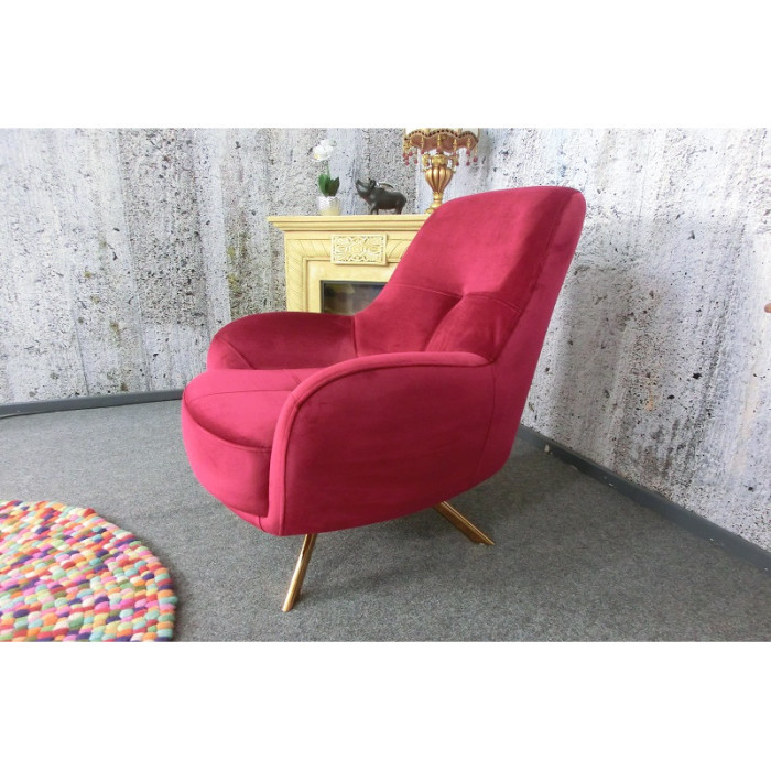 ELEGANZA eleganter Sessel burgunderrot