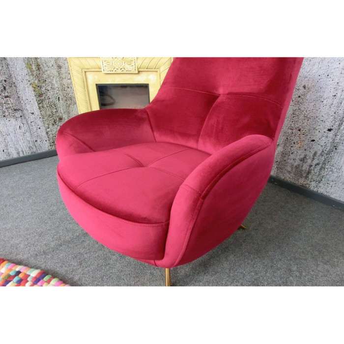 ELEGANZA eleganter Sessel burgunderrot