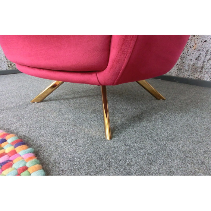 ELEGANZA eleganter Sessel burgunderrot