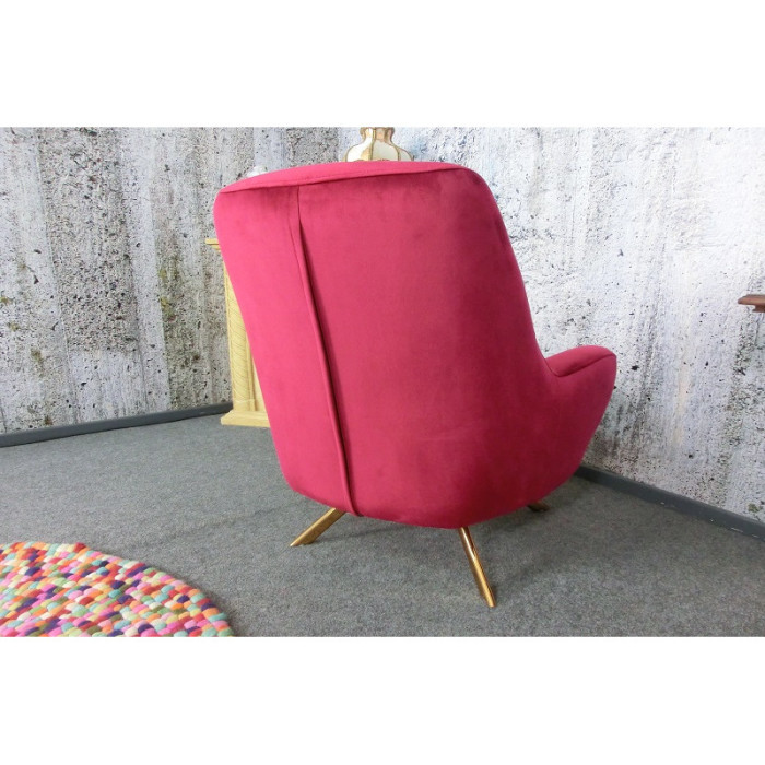 ELEGANZA eleganter Sessel burgunderrot