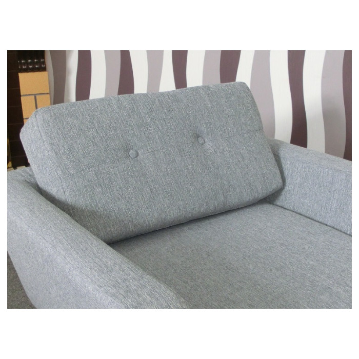 KINGSLEY Retro-Sessel grau