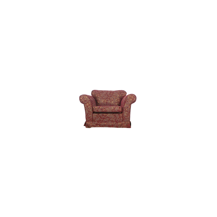LUIZA MARGOT - Eleganter Sessel burgunderrot