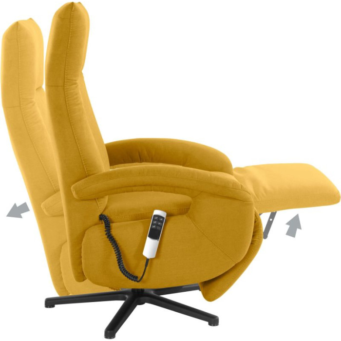 (2xM) Relaxační křeslo Tycoon Žluté