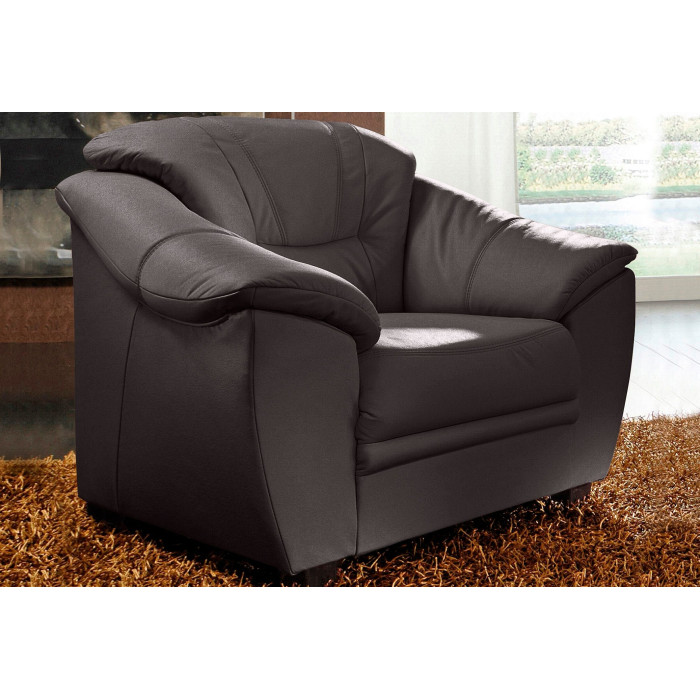 SAVONA Sessel aus Leder Mokka