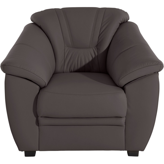 SAVONA Sessel aus Leder Mokka
