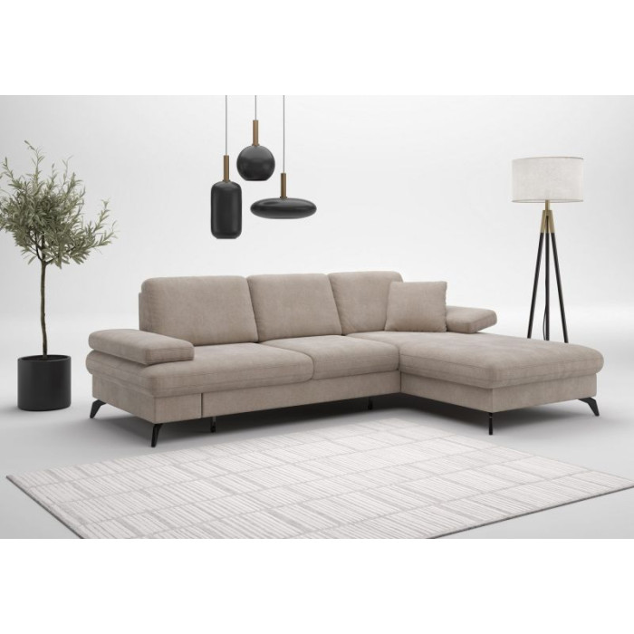 MORRIS Ecksofa-Set taupe -...