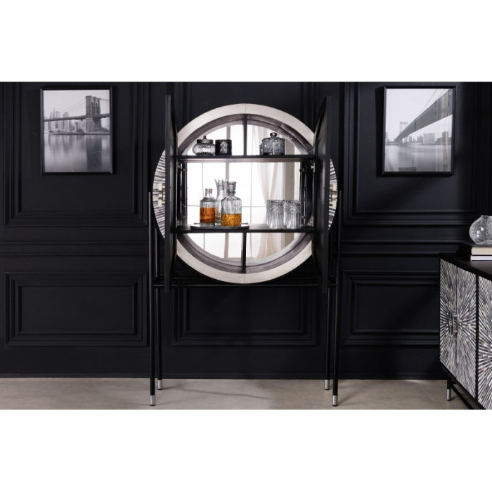 HERITAGE designová komoda mozaika/zrcadlo 160 cm