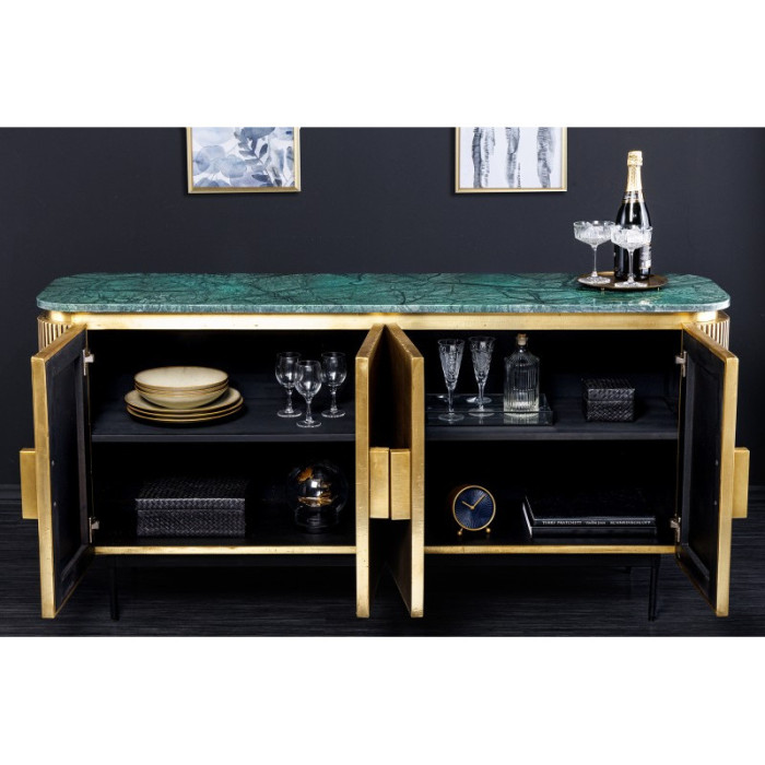 VENEZIANO komoda 160cm zelený mramor