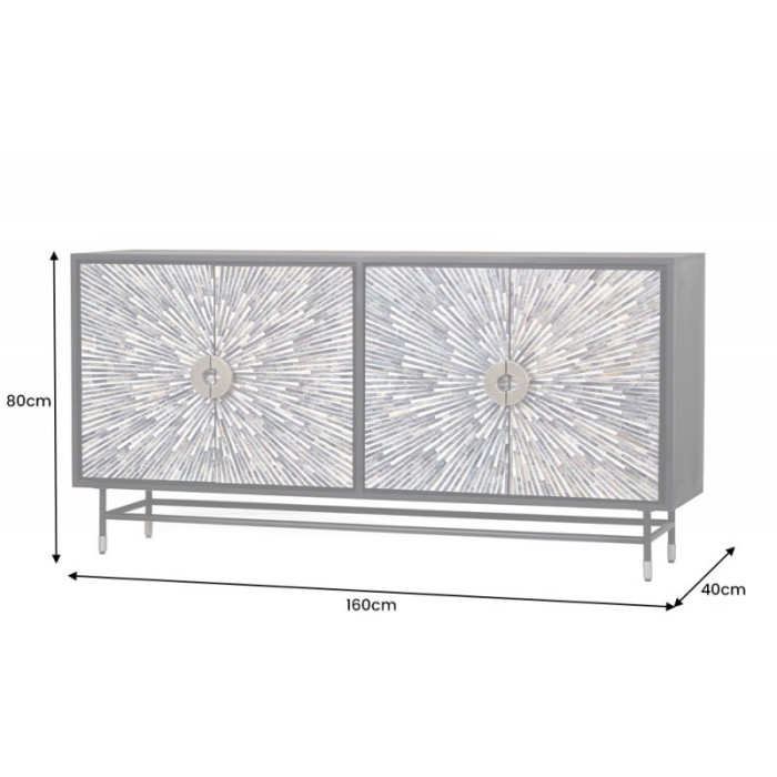 HERITAGE designová komoda mozaika 160 cm