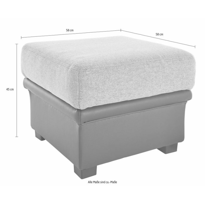 Savona kožený taburet