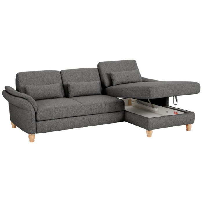 Palace Schlafsofa mit Stauraum grau