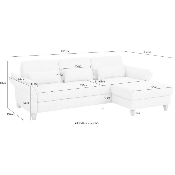 Palace Schlafsofa mit Stauraum grau