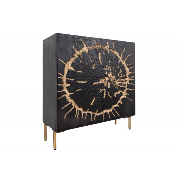 CIRCLE designová komoda masiv mango 120 cm
